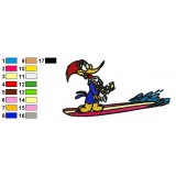 Woody Woodpecker 12 Embroidery Design